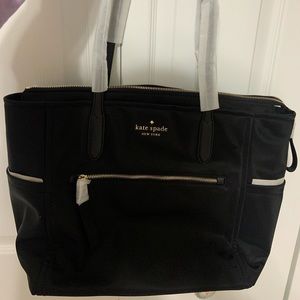 KATE SPADE - LG BLACK TOTE - AUTHENTIC - NEW with TAGS & WRAPPING